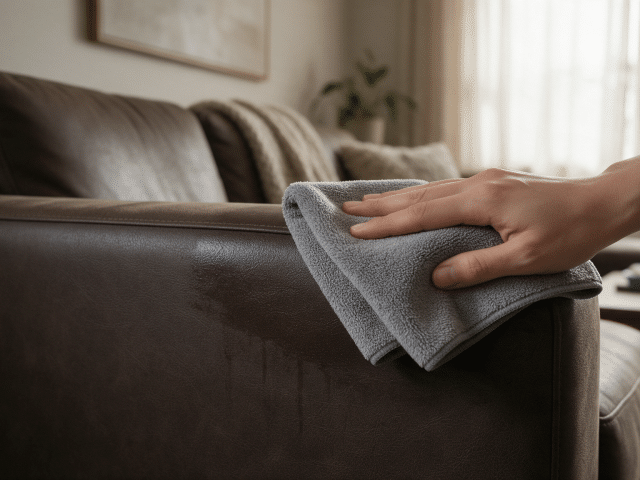 How to Clean a Faux Leather Couch (The Headrest Fails First)